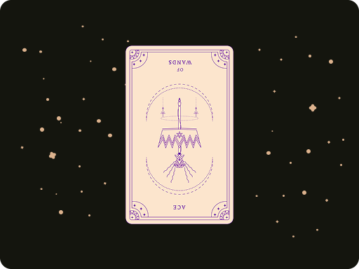Reversed Ace of Wands by Ceerly