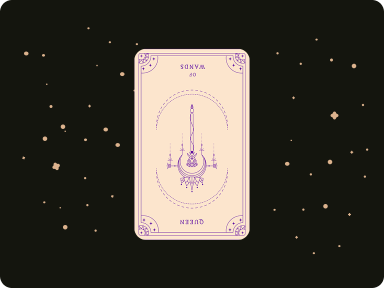 Reversed Queen of Wands by Ceerly 