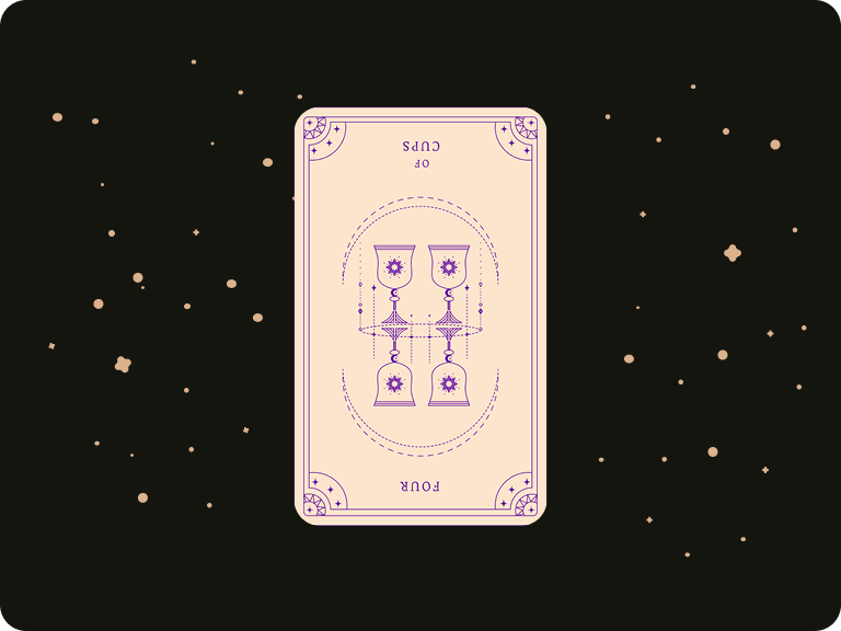 Reversed Four of Cups by Ceerly