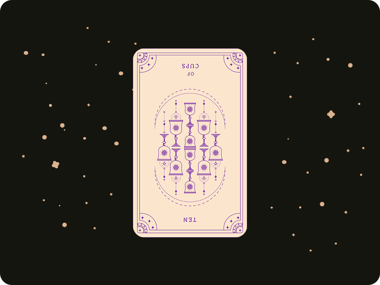 10 of Cups Reversed by Ceerly