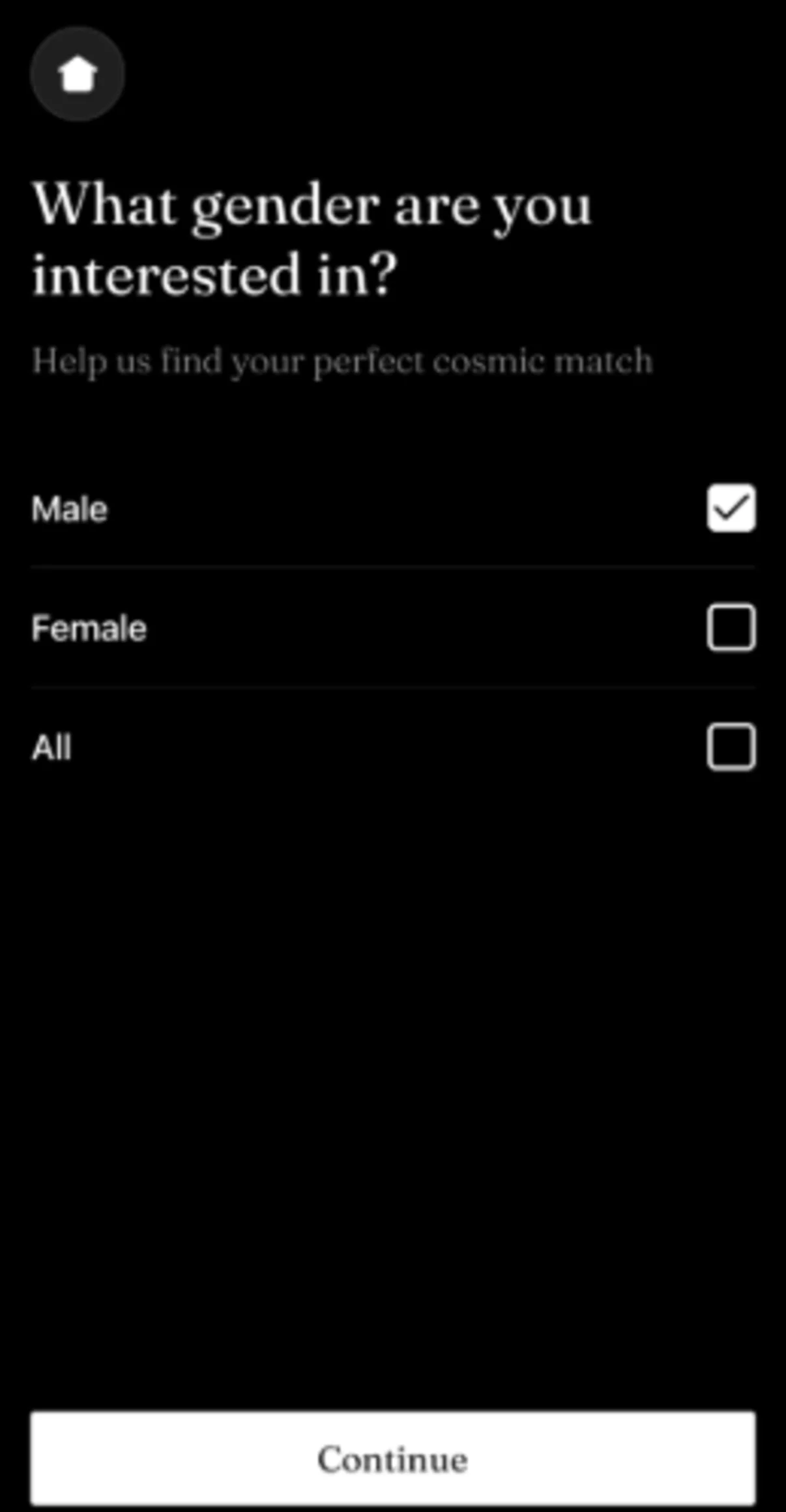 choose your gender