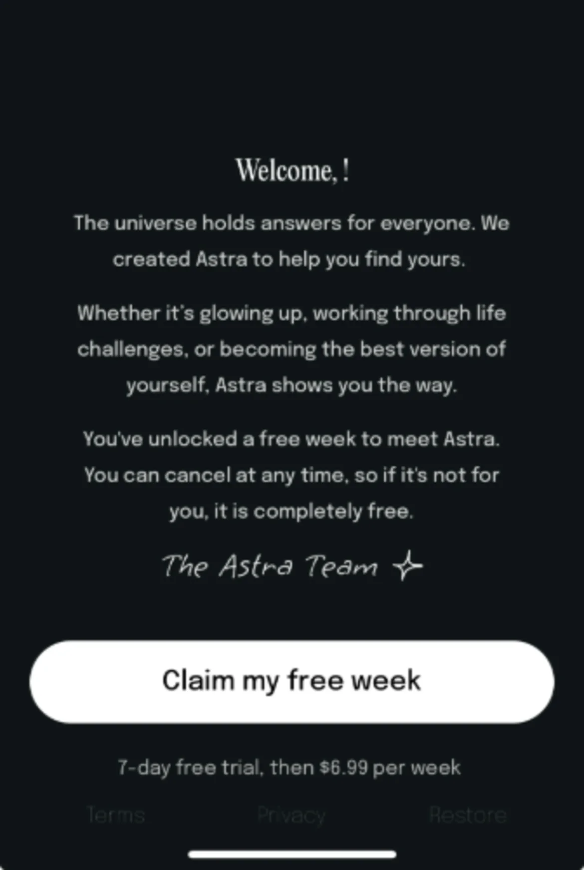 claim my free trial
